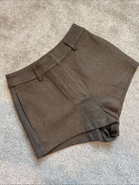 Line and Dot Dockers Micro High-Rise Women's Brown Tailored Shorts